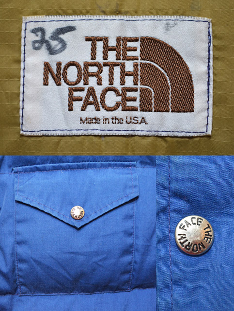 80's THE NORTH FACE 茶タグ ダウンベスト - used&vintage box Hi-smile