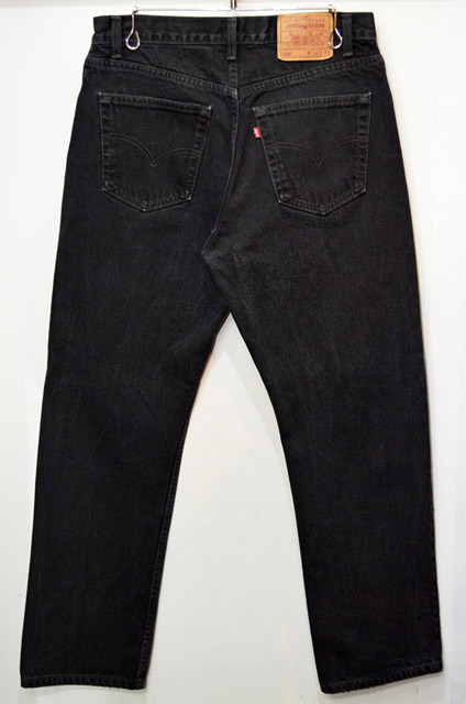 90's Levi's リーバイス 505 ブラックデニムパンツ - used&vintage box ...