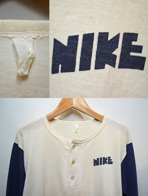 70's NIKE ベースボールTシャツ “ゴツナイキ” - used&vintage box Hi-smile