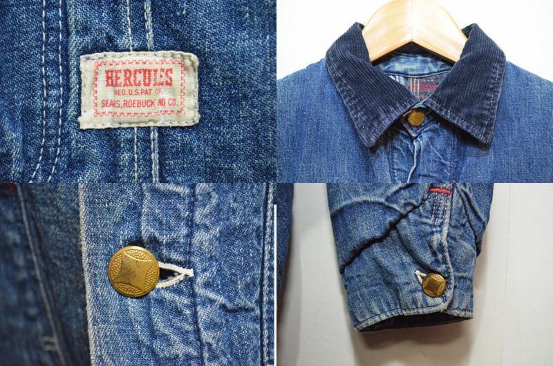 60's HERCULES ブランケット付き カバーオール“size34程度”