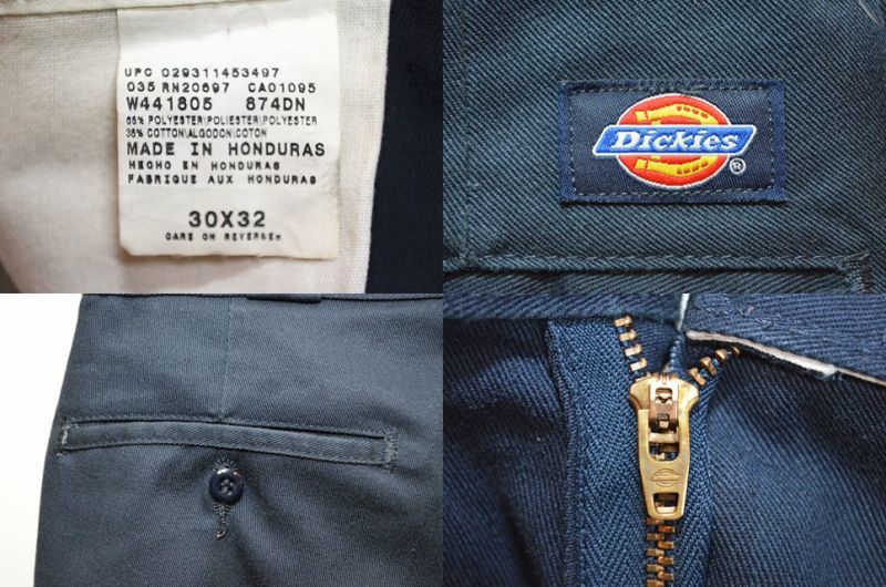 Dickies 874 ワークパンツ “NAVY” - used&vintage box Hi-smile