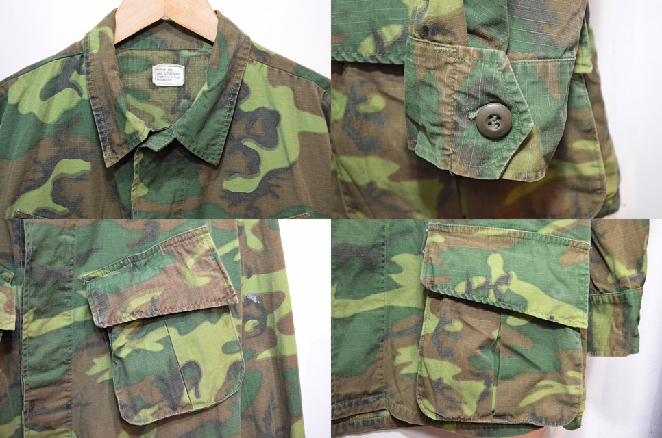 60's US.ARMY ERDL ファティーグジャケット “グリーンリーフカモ” - used&vintage box Hi-smile