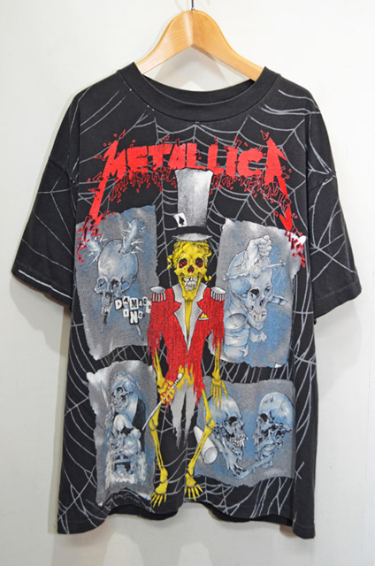 METALLICAメタリカ×pusheadパスヘッド総柄Tシャツ