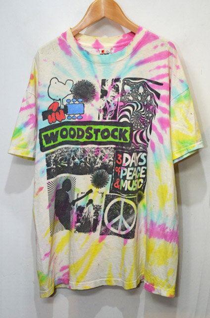 80's WOODSTOCK Tシャツ “タイダイ染め”