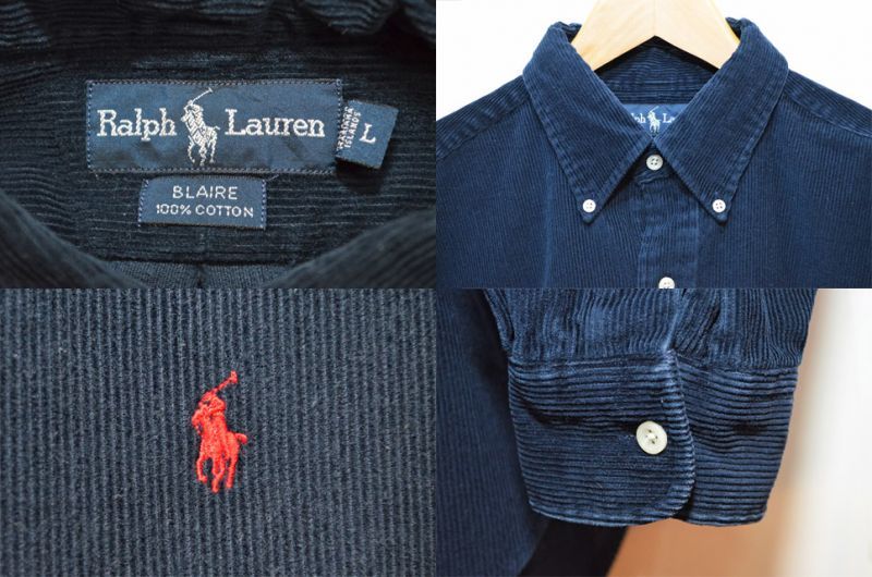 90's POLO Ralph Lauren コーデュロイボタンダウンシャツ