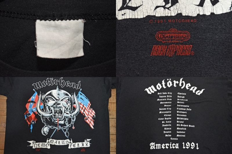 90's MOTORHEAD ツアーTシャツ - used&vintage box Hi-smile