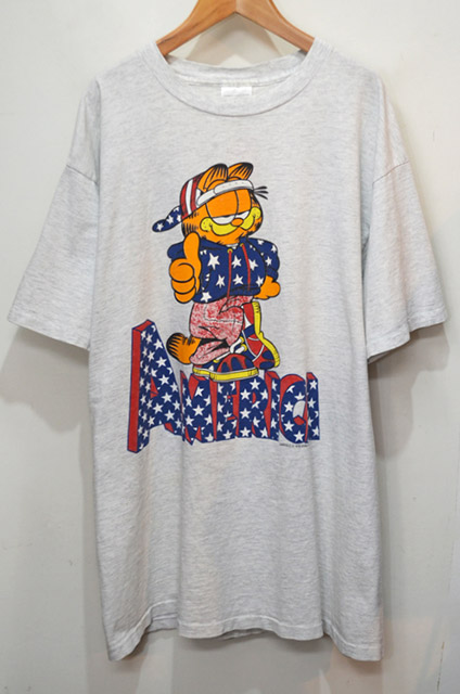 90's GARFIELD プリントTシャツ - used&vintage box Hi-smile