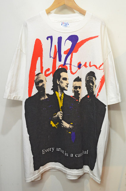 1991年コピーライト入　 U2ユーツー Zoo TV Tour TEE XL