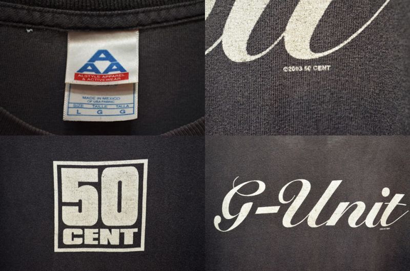 00's 50CENT / g-unit プリントTシャツ