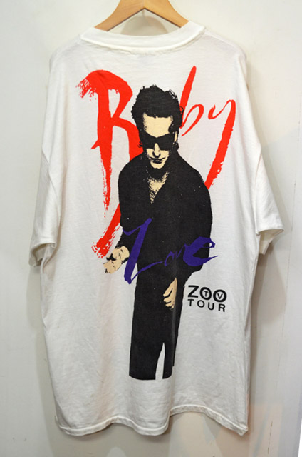 Abbigliamento Abbigliamento genere neutro per adulti Top e magliette T-shirt T-shirt con disegni VINTAGE U2 Zoo TV Achtung Baby Outside Broadcast XL Concerto Tour T Shirt 1992 
