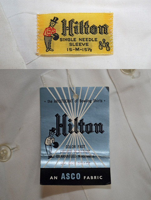 60's Hilton ボーリングシャツ “DEADSTOCK” - used&vintage box Hi-smile