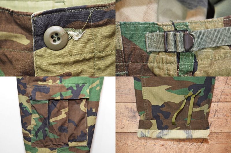 90's US.ARMY ウッドランドカモ柄BDUパンツ “MEDIUM-SHORT”