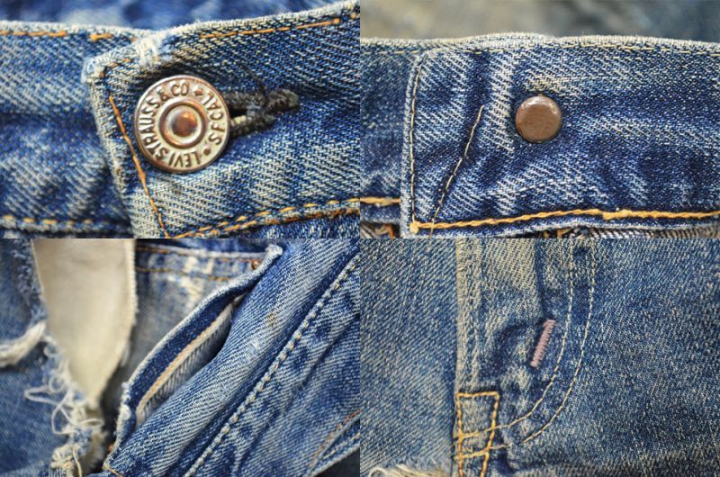 50's Levi's 501ZXX “革パッチ / AS/IS” - used&vintage box Hi-smile