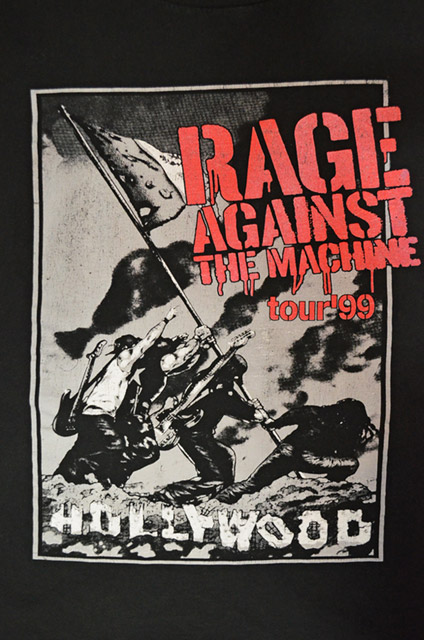 90's Rage Against The Machine TOUR Tシャツ - used&vintage box Hi-smile