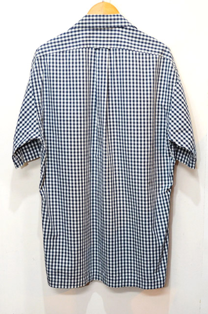 90's Polo Ralph Lauren ギンガムチェック柄 S/S オープンカラーシャツ