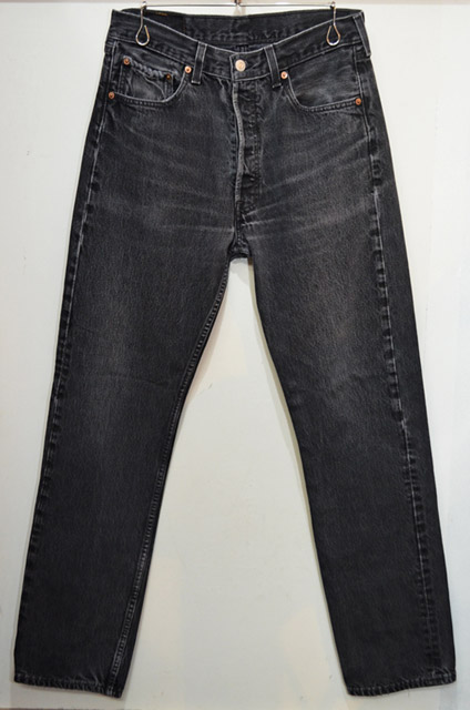 90's Levi's 501 ブラックデニムパンツ “USA製” - used&vintage box Hi ...