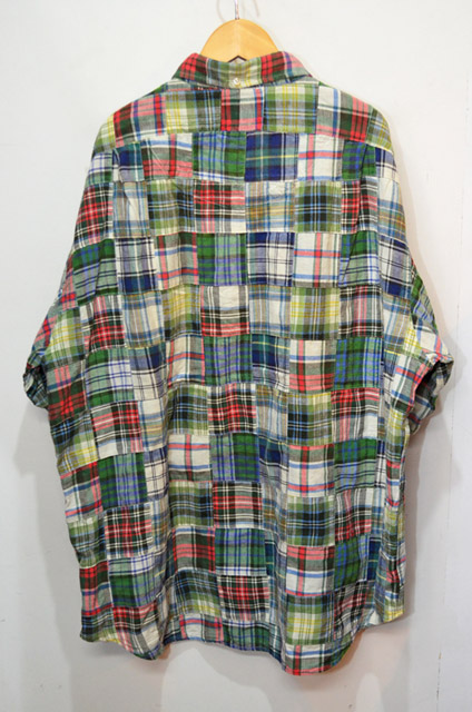 90's Polo Ralph Lauren パッチワークプルオーバーシャツ