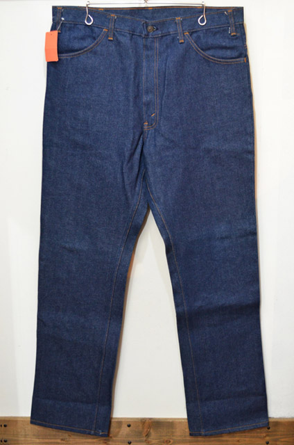 1980s vintage smile  indigo 裾ZIP denim