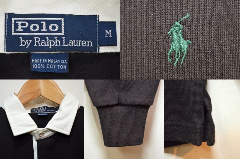 90's Polo Ralph Lauren ラガーシャツ - used&vintage box Hi-smile