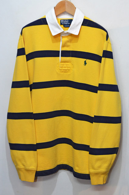 Polo Ralph Lauren ボーダー柄 ラガーシャツ - used&vintage box Hi-smile