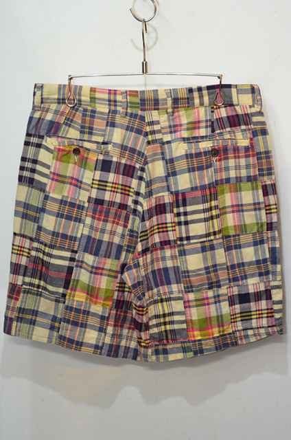 J.CREW マドラスチェック柄パッチワークショーツ