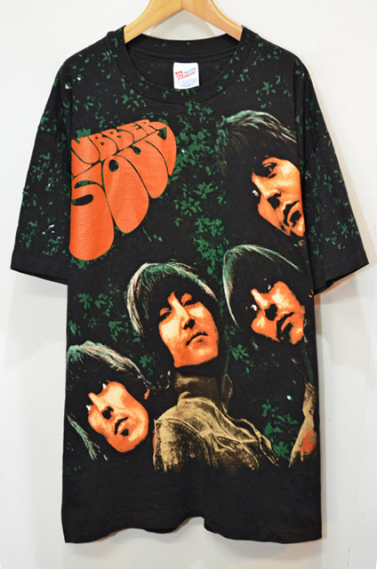 90's THE BEATLES “RUBBER SOUL” 総柄プリントTシャツ