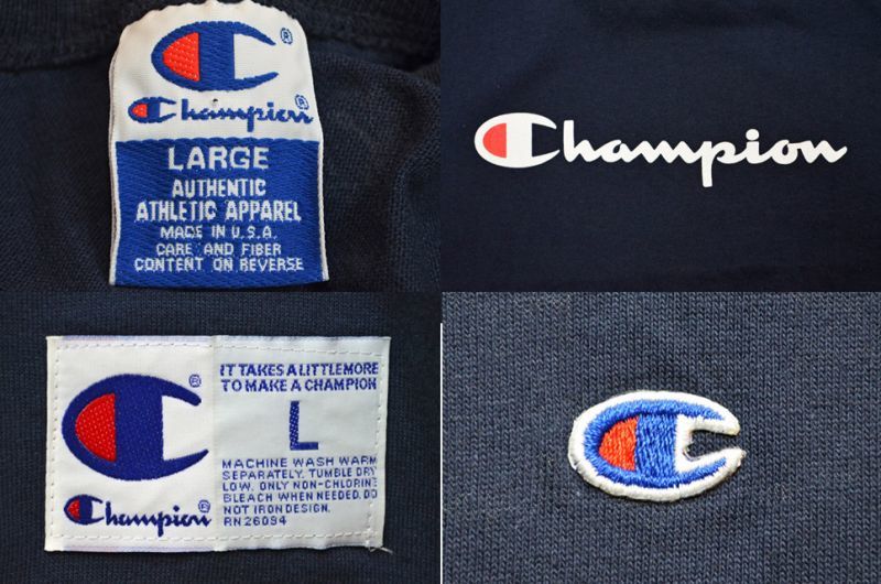 Champion ノースリーブTシャツ “USA製 - box Hi-smile