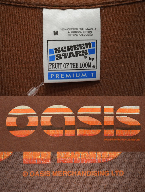 90's OASIS バンドTシャツ - used&vintage box Hi-smile