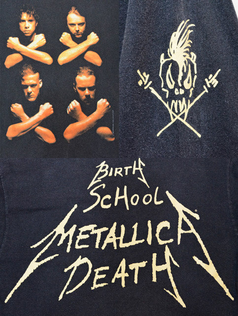 90's METALLICA L/S バンドTシャツ “BIRTH SCHOOL METALLICA DEATH” - usedvintage  box Hi-smile