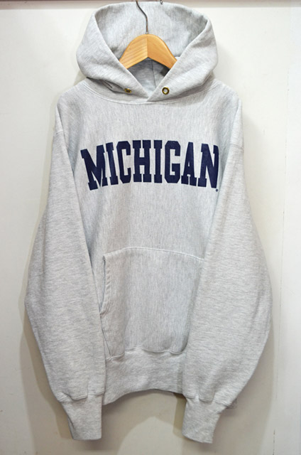 90's Champion リバースウィーブパーカー “MICHIGAN” - used&vintage box Hi-smile