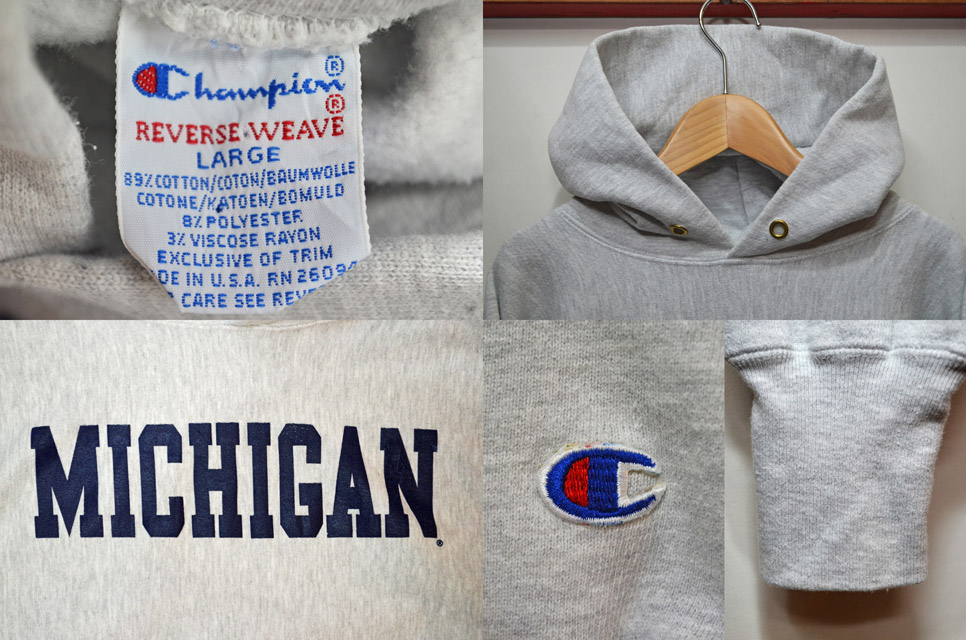 90's Champion リバースウィーブパーカー “MICHIGAN”