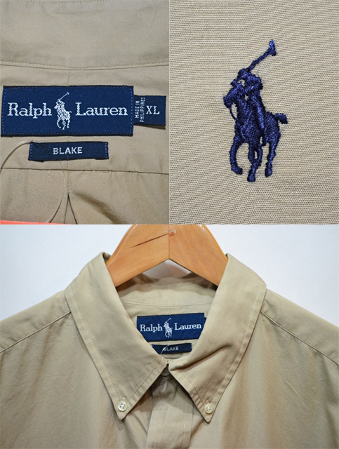 Polo Ralph Lauren ボタンダウンシャツ “BEIGH” - used&vintage box Hi 
