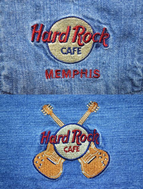 90's Hard Rock CAFE デニムシャツ - used&vintage box Hi-smile