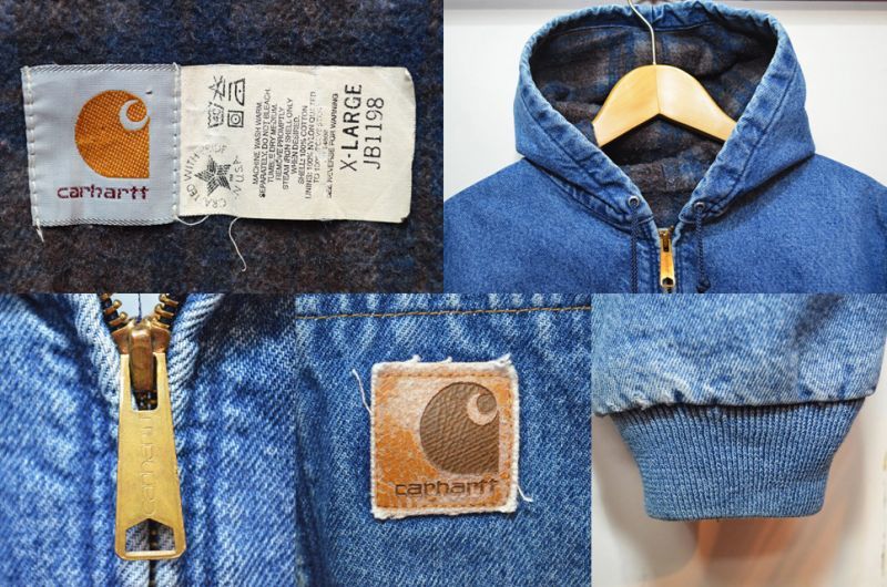 90's Carhartt アクティブジャケット “デニム / USA製” - used&vintage box Hi-smile