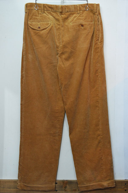 Polo Ralph Lauren 2タック太畝コーデュロイパンツ “BROWN”