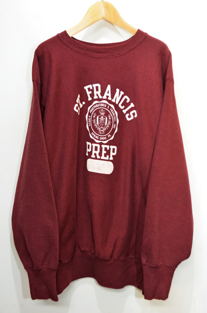 80's Champion リバースウィーブスウェット “ST.FRANCIS PREP