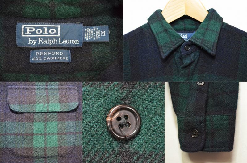 Polo Ralph Lauren カシミヤシャツ “ブラックウォッチ” - used&vintage 