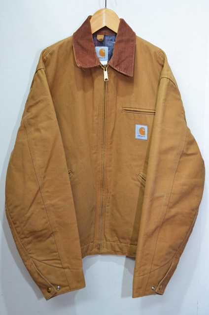 【売れ筋】 carhartt - 【入手困難‼︎】carhartt 90s 企業ロゴ デトロイトジャケット ブルゾン - safersys.org