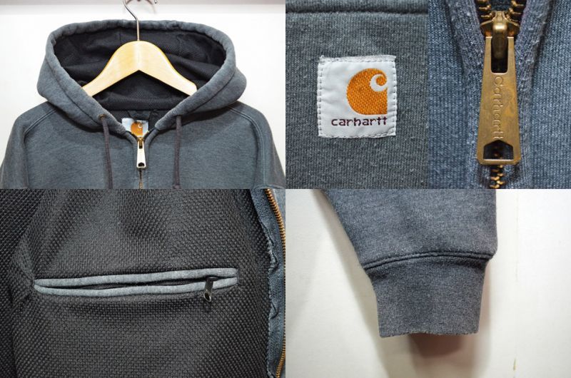 Carhartt アクティブジャケット型 スウェットパーカー - used&vintage box Hi-smile