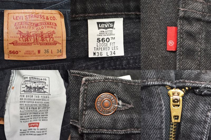 's Levi's  ブラックデニムパンツ “USA製”   used&vintage box Hi