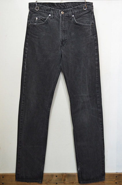 90's Levi's 505 ブラックデニムパンツ “USA製” - used&vintage box Hi ...