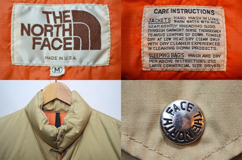 80's THE NORTH FACE 茶タグ ダウンベスト