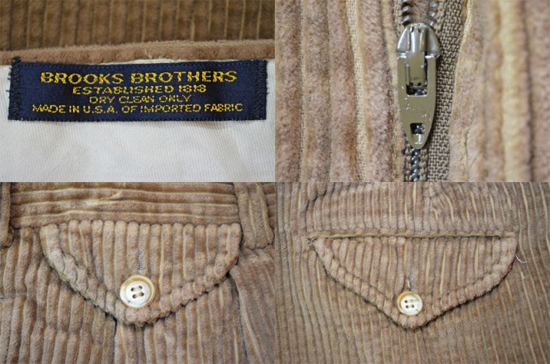 Brooks Brothers 太畝コーデュロイパンツ “USA製 / LIGHT BROWN ...