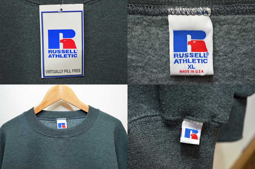 90's RUSSELL 前Vスウェット “USA製 / DEADSTOCK” - used&vintage box