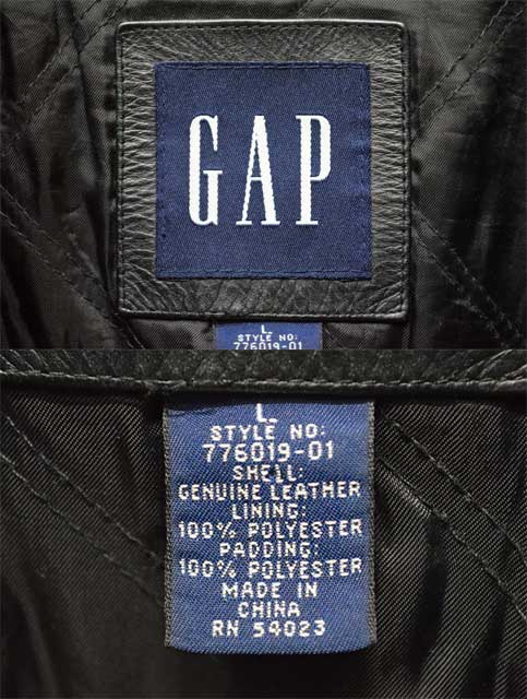 's OLD GAP レザージャケット   used&vintage box Hi smile