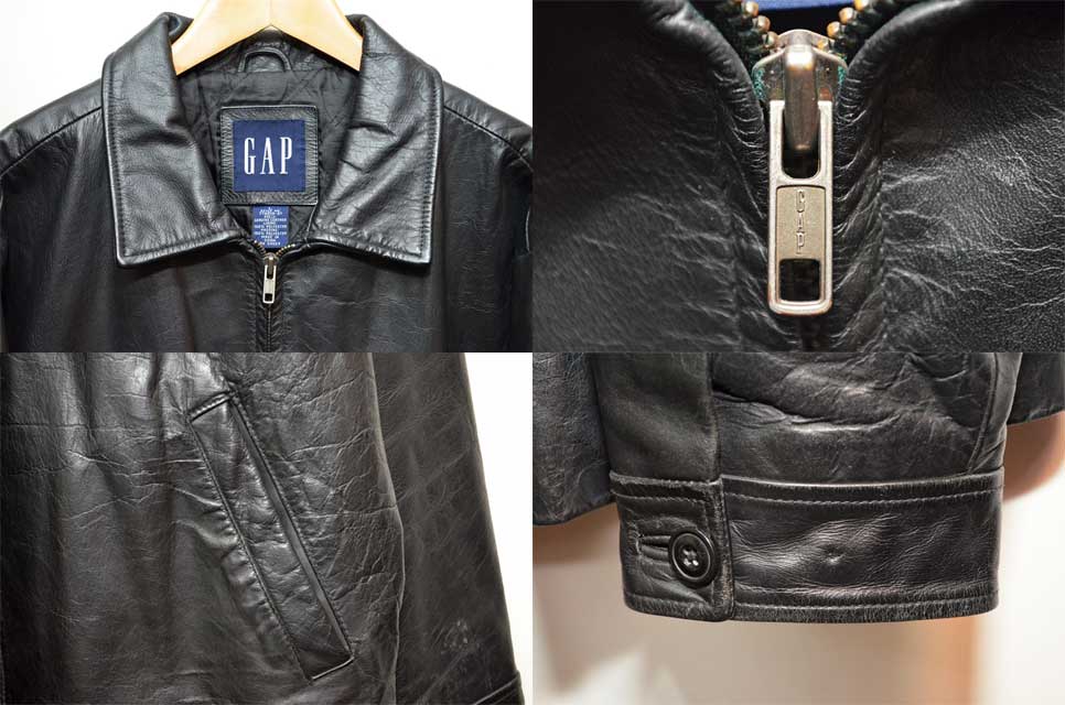 old gap leather jacket オールドギャップ　レザージャケット