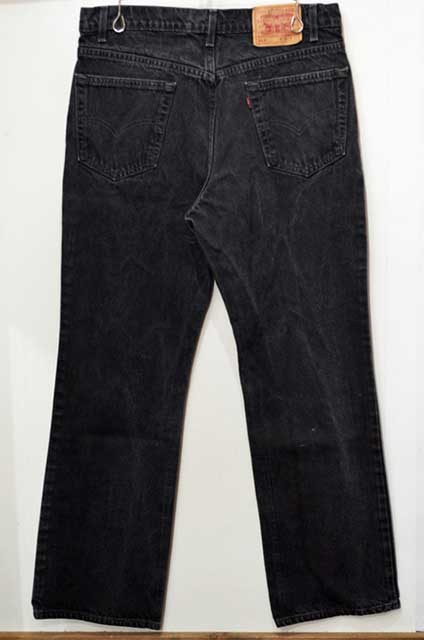 90's Levi's 517 ブラックデニムパンツ “USA製” - used&vintage box Hi-smile