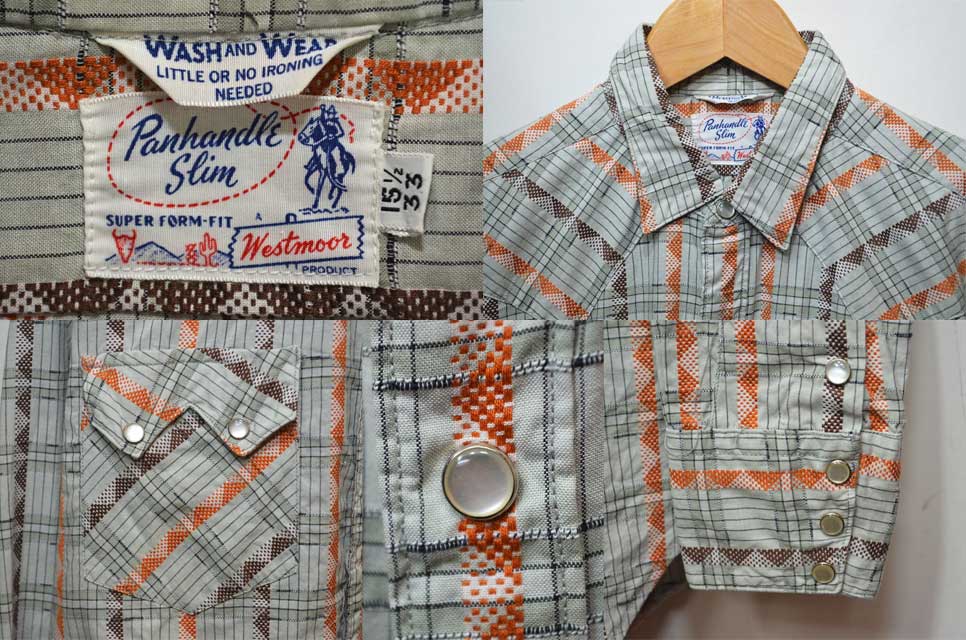 60's Westmoon 総柄ウエスタンシャツ - used&vintage box Hi-smile