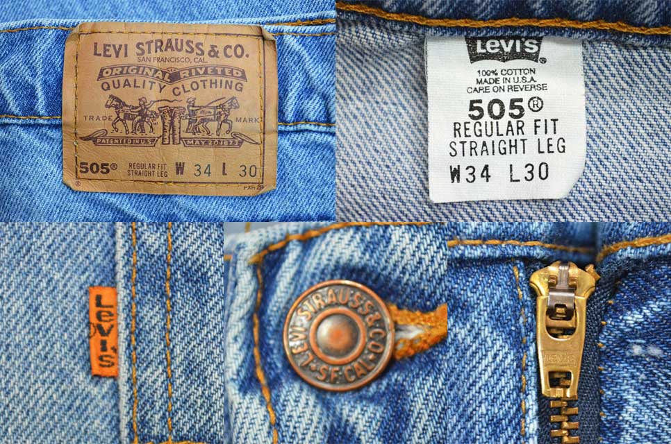 90's Levi's 505 デニムパンツ “オレンジタブ / USA製” - used&vintage