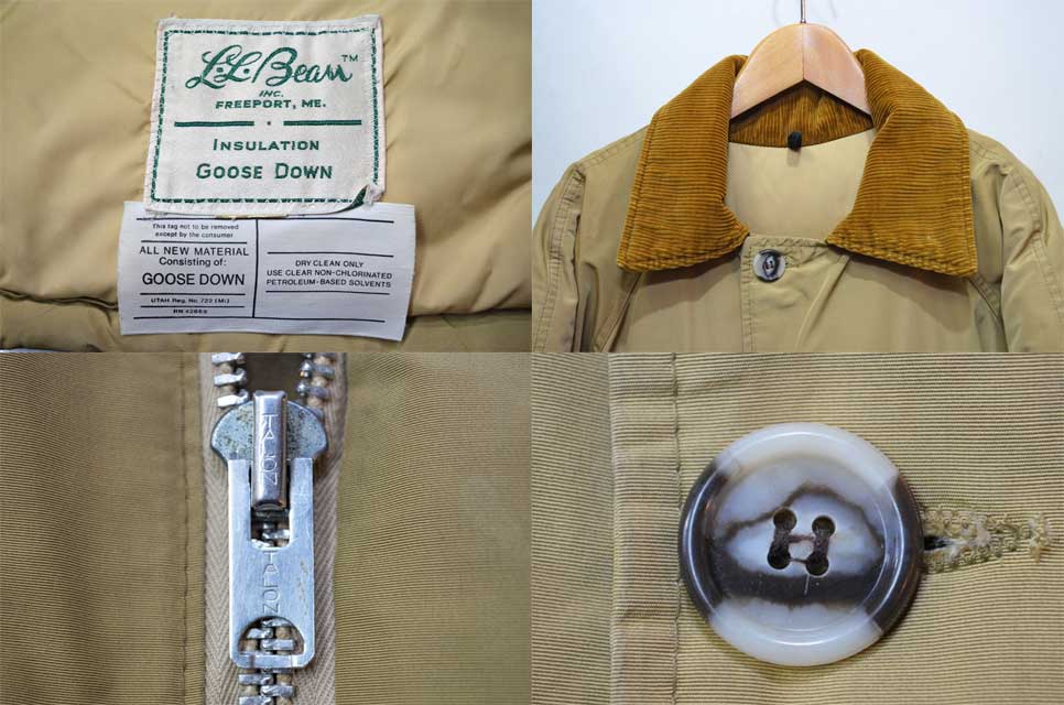 vintage 70.s L.L.Bean 筆記体 グースダウンジャケット